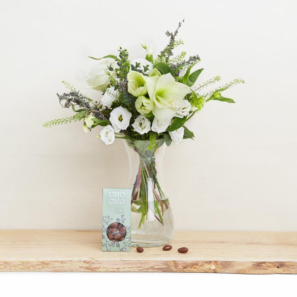 Den moderne hvide jul med flødemandler